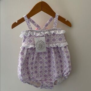 Purple Patterned girls swim The Beaufort Bonnet Company size 18-24 months NWT